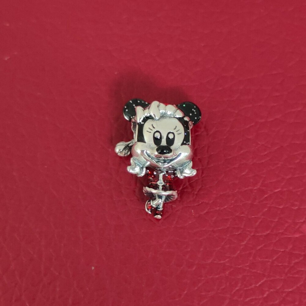 Minnie Mouse Holiday Charm Sterling Silver